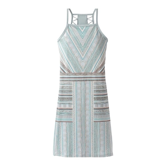 Prana Ardor Bodycon Dress | XS | Agave Samba Stretch | Activewear Travel Dress - Picture 2 of 7